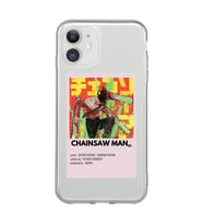Iphone 11 Uyumlu Chainsaw Man Anime Desenli Şeffaf Telefon Kılıfı