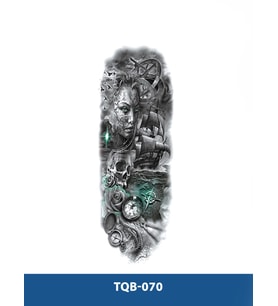 TQB-070 GEMİ VE PUSULA DESEN GEÇİCİ KOL DÖVMESİ-TATTO