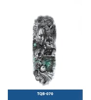 TQB-070 GEMİ VE PUSULA DESEN GEÇİCİ KOL DÖVMESİ-TATTO