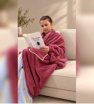 Milk and Honey Mooder Giyilebilir Battaniye Cepli Pembe