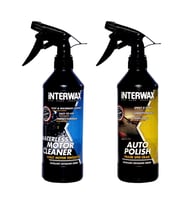 INTERWAX 2'li SET SUSUZ MOTOR TEMİZLEYİCİ ve HIZLI CİLA 500 ML