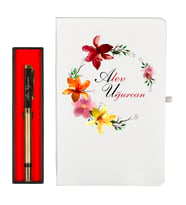 Kişiye Özel Hazırlanmış Anneye Hediye Defter ve Hediye Roller Kalem