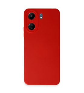 Xiaomi Redmi 13c Kılıf Nano İçi Kadife Silikon - Kırmızı