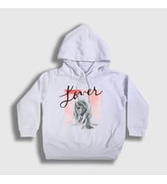 Presmono Unisex Çocuk Beyaz Lover Taylor Swift Kapüşonlu Sweatshirt 311912tt