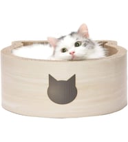 Kedi Başlı Kazıma Yatağı (Huş ağacı, Standart)