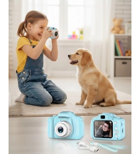 Mavi Kompakt Hd Dijital Kamera Video Ve Fotoğraf Kayıt Özellikli Taşınabilir Model