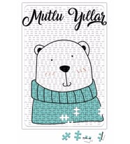 Sevimli Ayıcık İle Mutlu Yıllar Puzzle 240 Parça Yapboz