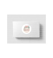 Çiçek Desenli Mashallah Etiketi Yuvarlak Mat Sticker Bebek Partisi Kutlama Mevlit 4 Cm (90 Adet)