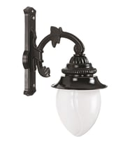 AVONNI BAP-68058-BSY-OP Siyah Boyalı Dış Mekan Aydınlatma E27 Aluminyum Akrilik Cam 35x22cm
