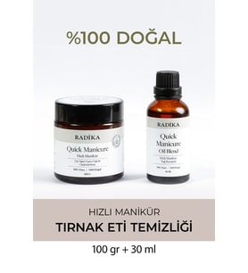Hızlı ve kolay manikür seti, manikür yağı ve peeling ürünleri