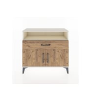 Arges Şifonyer 2 Raflı Tek Çekmeceli 2 Kapaklı 88x30x80 Aytaşı-Çam