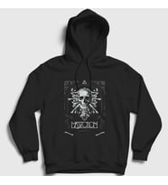 Presmono Unisex Siyah Skull Mastodon Kapüşonlu Sweatshirt 163668tt