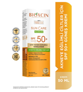 Bioxcin Sun Care Akneye Eğilimli Ciltler Için Güneş Kremi 50 Spf - Akne, Dry Touch, Mat