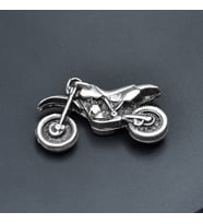 Cross Motor Kolye Ucu - Antik Gümüş Kaplama - Kod:147