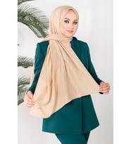 Koyu Bej Harem Scarf İncila Şal