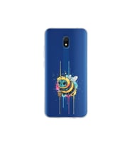 Redmi 8A ile uyumlu Splash arı tasarımlı şeffaf silikon kılıf
