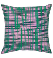 IKEA HAMNKRASSING pembe-mavi yeşil 50x50 cm kırlent kılıfı