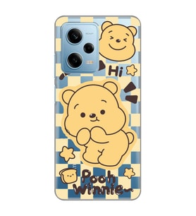 Redmi Note 12 Pro 5G Uyumlu Winnie The Pooh Desenli Şeffaf Telefon Kılıfı