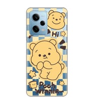Redmi Note 12 Pro 5G Uyumlu Winnie The Pooh Desenli Şeffaf Telefon Kılıfı