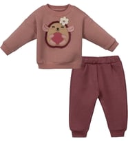247258 Kız Bebek Kirpicik Figürlü 2'li Takım (Karışık)