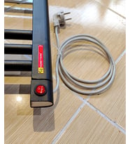 Elektrikli Havlupan Siyah 50X100 cm 350 WATT 55c Termostatlı Hizmetterm