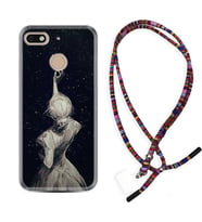 General Mobile GM8 Go GM9 GM20 Pro Plus Kılıf Boyun Asklı Rasta Silikon Star Woman 1332