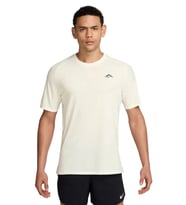 Nike Running Shirt Dri-FIT Trail Solar Chase Erkek Antrenman Koşu Tişört Beyaz