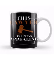 Funny Lawyer Gift Law School Graduation New Attorney Kupa Bardak Porselen