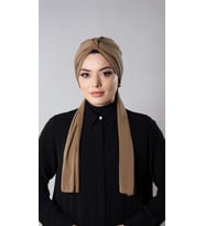 Taba Pratik Hazır Geçmeli Tesettür Bone Sandy Kumaş Atkılı  2204_33