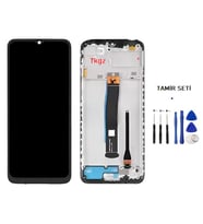 Tkgz - Xiaomi Redmi 10C Uyumlu Lcd Ekran Dokunmatik Servis ÇITALI + TAMİR SETİ
