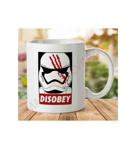 Star Wars Finn Disobey Helmet Iki Tarafı Baskılı Kupa Bardak