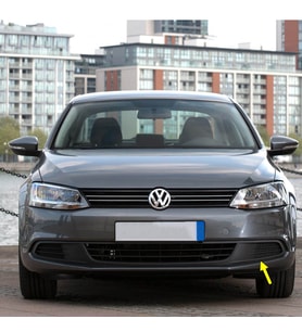 VW Jetta 2011-2014 Ön Tampon Sol Sis Farı Kapağı Sissiz 5C6853665