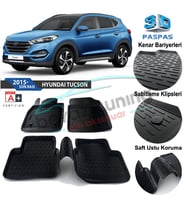 Hyundai Tucson Havuzlu 3D Paspas Niken Siyah 2015-2020