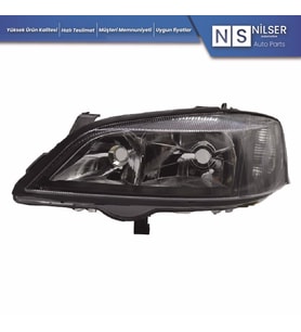 Opel Astra G Sağ Ön Far Siyah 1998-204