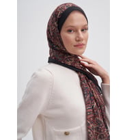 Carell Bloom Kiremit Nilla Pamuklu Şal