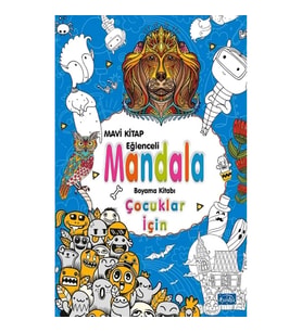 Çocuklar İçin Mandala - Mavi