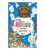 Çocuklar İçin Mandala - Mavi