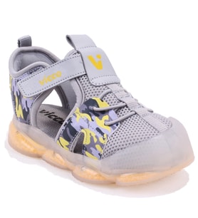 Vicco Monrovia 321B24Y211 Gri Ortopedik Günlük Işıklı Erkek Çocuk Spor Sandalet