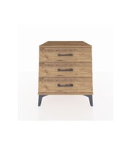 Kronos Komodin 3 Çekmeceli 60x59x64 Çam-Çam