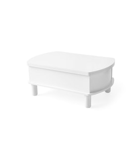 Leydi 5 Kademeli Oval Akıllı Sihirli Orta Sehpa 599 60x90 (Beyaz)