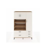 Kronos Dolap 9 Raflı 5 Çekmeceli 3 Kapaklı 132x59x195 Çam-Aytaşı/Aytaşı