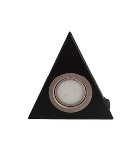 Mutfak Tezgah Altı Üçgen Spot 3W LED Günışığı Siyah