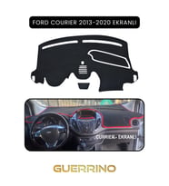 FORD Courier 2013-2020 EkranlıTORPİDO KORUMA HALISI SİYAH KENAR