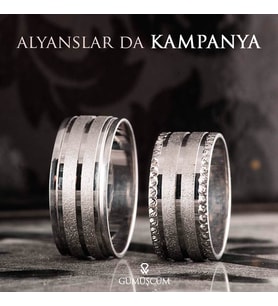 Yağmur Gümüş Alyans Modeli Bay Nişan Yüzüğü