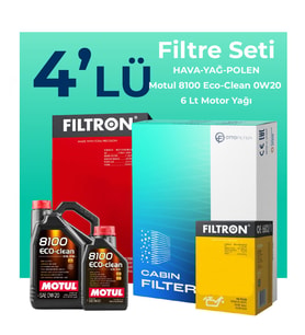 Filtron Mercedes GLC220 Dizel Filtre Bakım Seti Motul Motor Yağlı (2023-2025) 4 Lü
