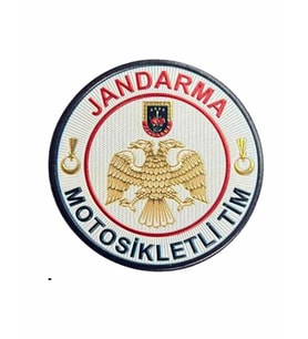 Jandarma Motosiklet Timi 3D ARMASI, Yeni Model Cırtlı, Standart Ölçü, (Çok Renkli)