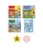 Hareketli Ev - Hareketli Bahçe - Hareketli Şehir - Eğitici Hareketli Kitap Set