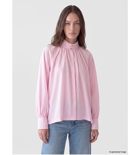 LCW Modest Pembe Hakim Yaka %100 Pamuklu Kadın Gömlek Tunik