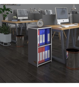 Kenzlife klasörlük raflı attila gri 70*40*30 kitaplık ofis arkalıksız