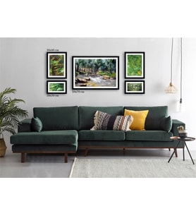 Çerçeveli Doku Efektli Tablo Seti 140x65 cm